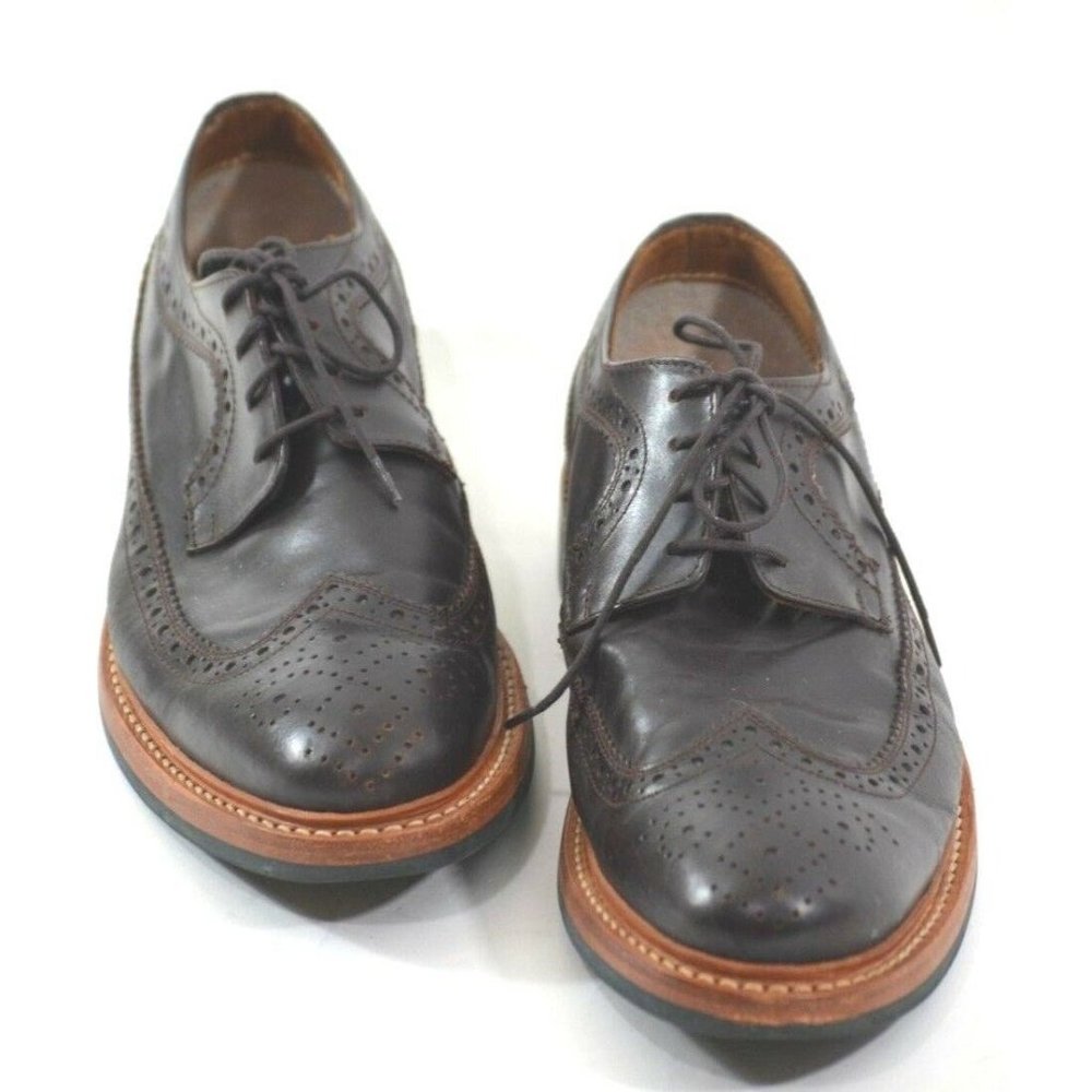 Brown Leather Brogues Hardy Amies Grained Goodyear